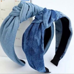 Denim Tie Dye Headband